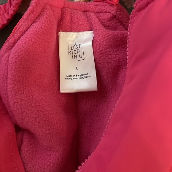 Girl Pink Snow Pants - Picture 5 of 6